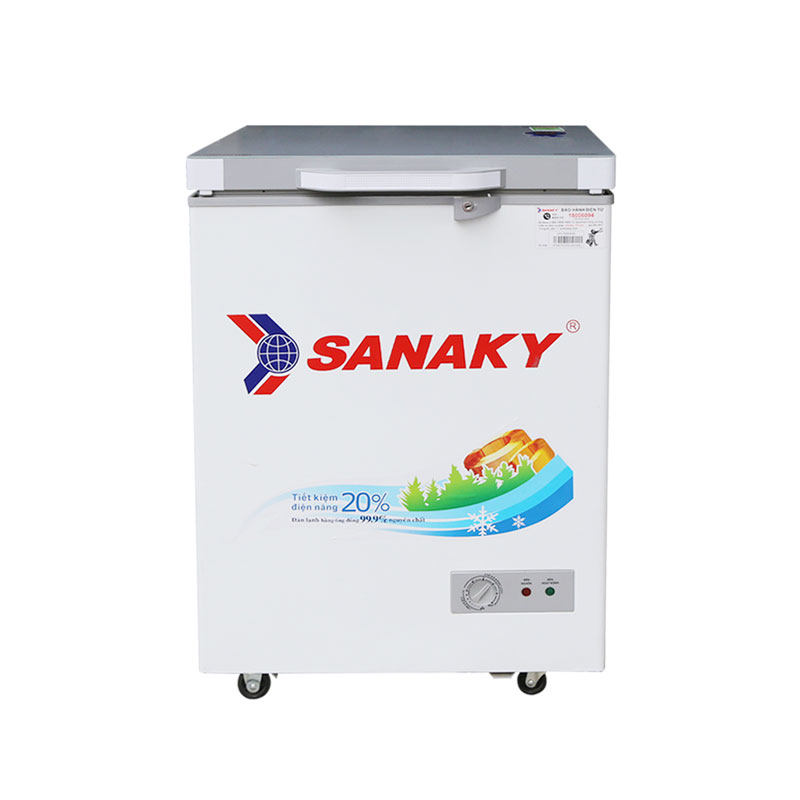Tủ đông Sanaky VH-1599HYK (100 lít, 1 ngăn đông, dàn lạnh đồng, mặt kính cường lực ) Tủ đông Sanaky VH-1599HYK (100 lít, 1 ngăn đông, dàn lạnh đồng, mặt kính cường lực )